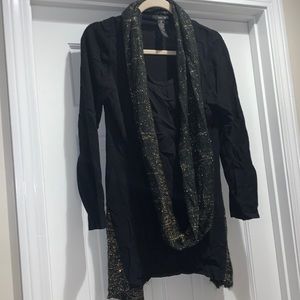 Style & Co. tunic top with detachable scarf